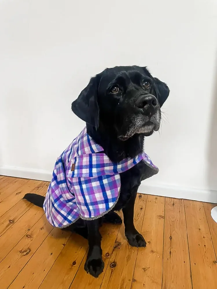 Berry Bliss Flannelette Dog Coat