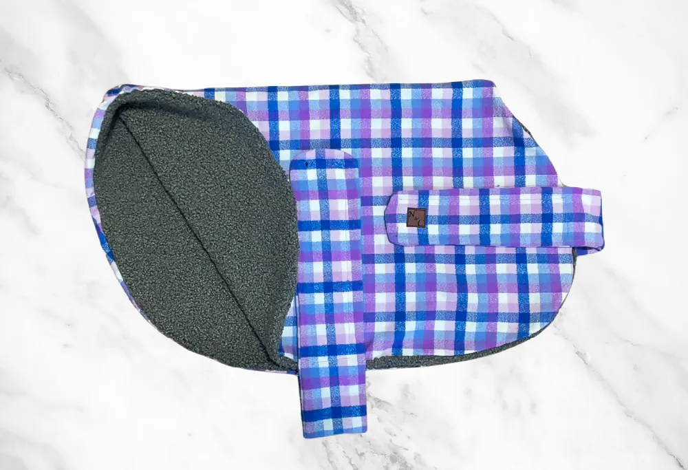 Berry Bliss Flannelette Dog Coat