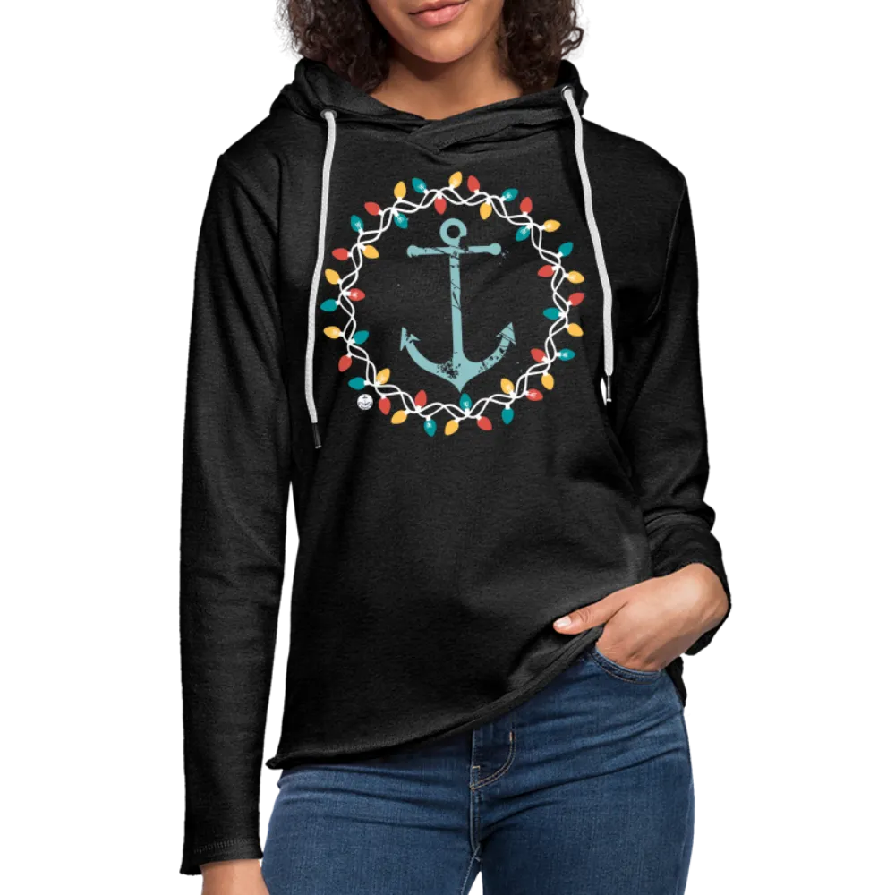 Christmas Wreath Hebrews 6:19 Lightweight Lake Hoodie