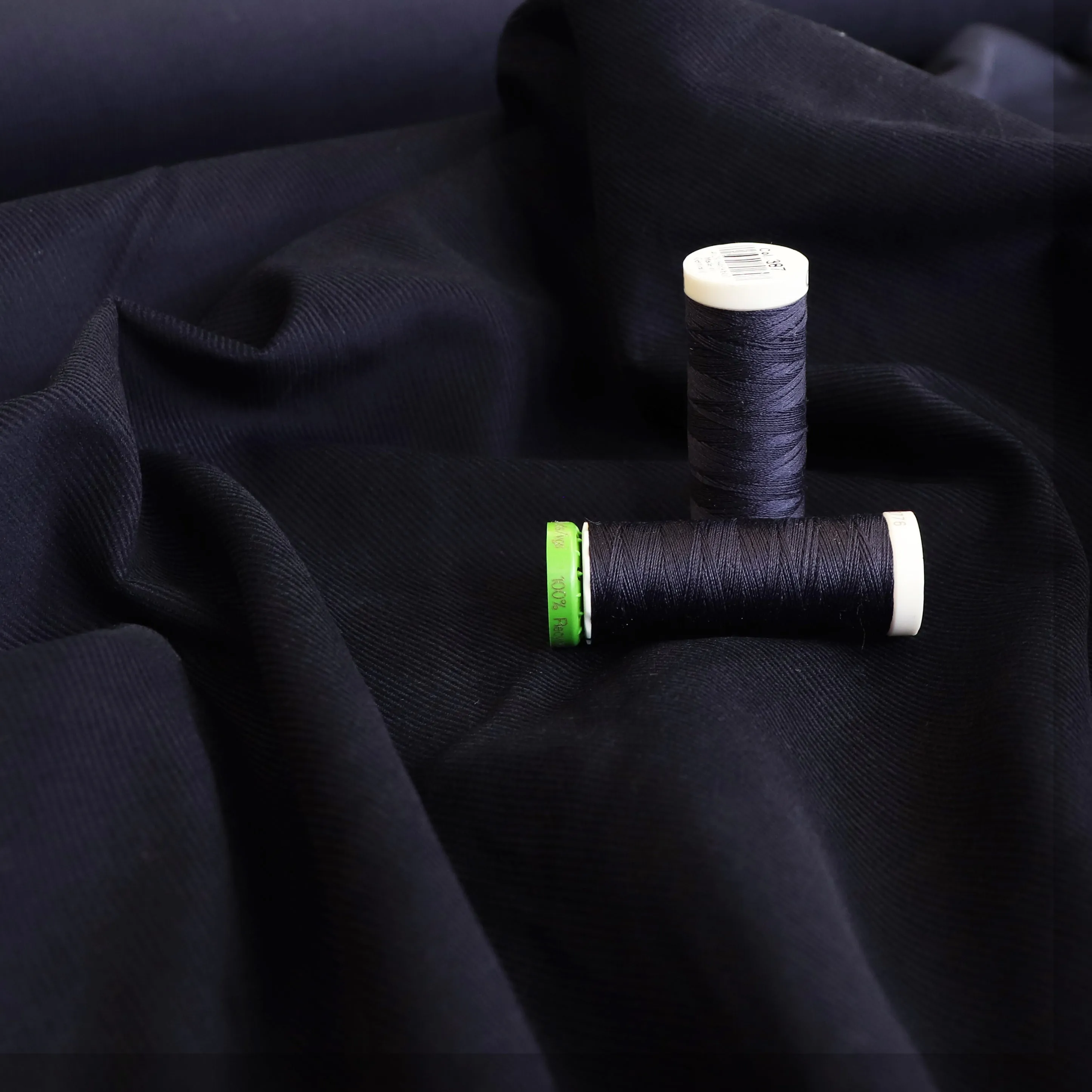 Cotton Needlecord - Navy Blue