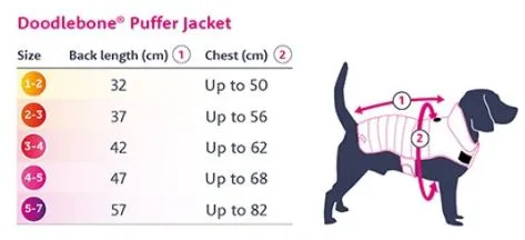 Doodlebone Puffer Dog Coat - Forest