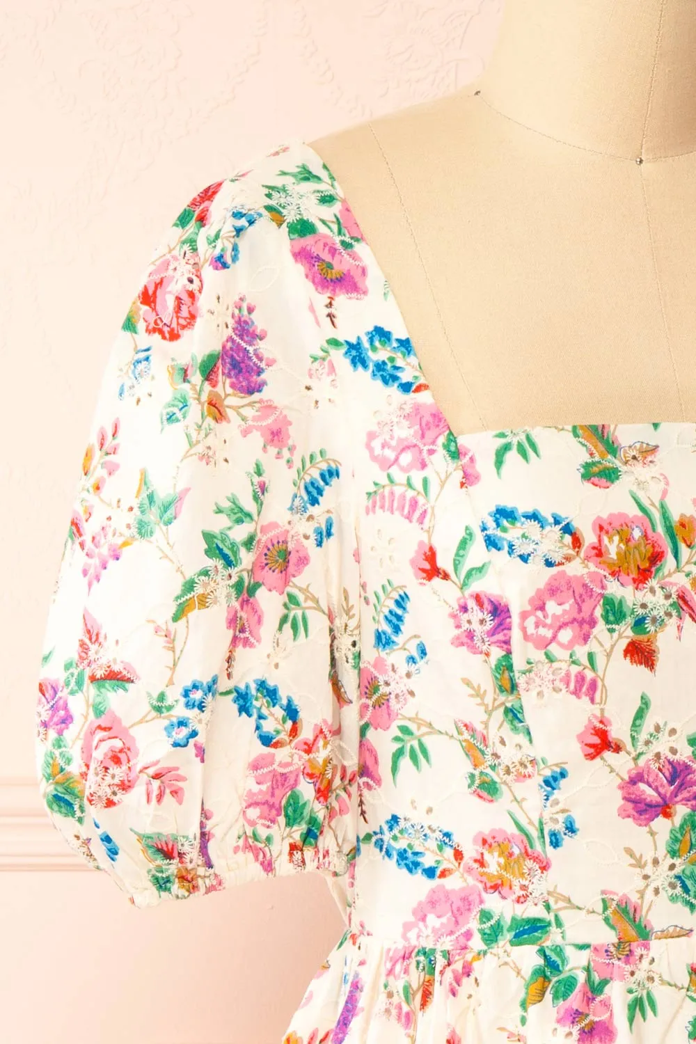 Emmelie | Colourful Floral Babydoll Dress