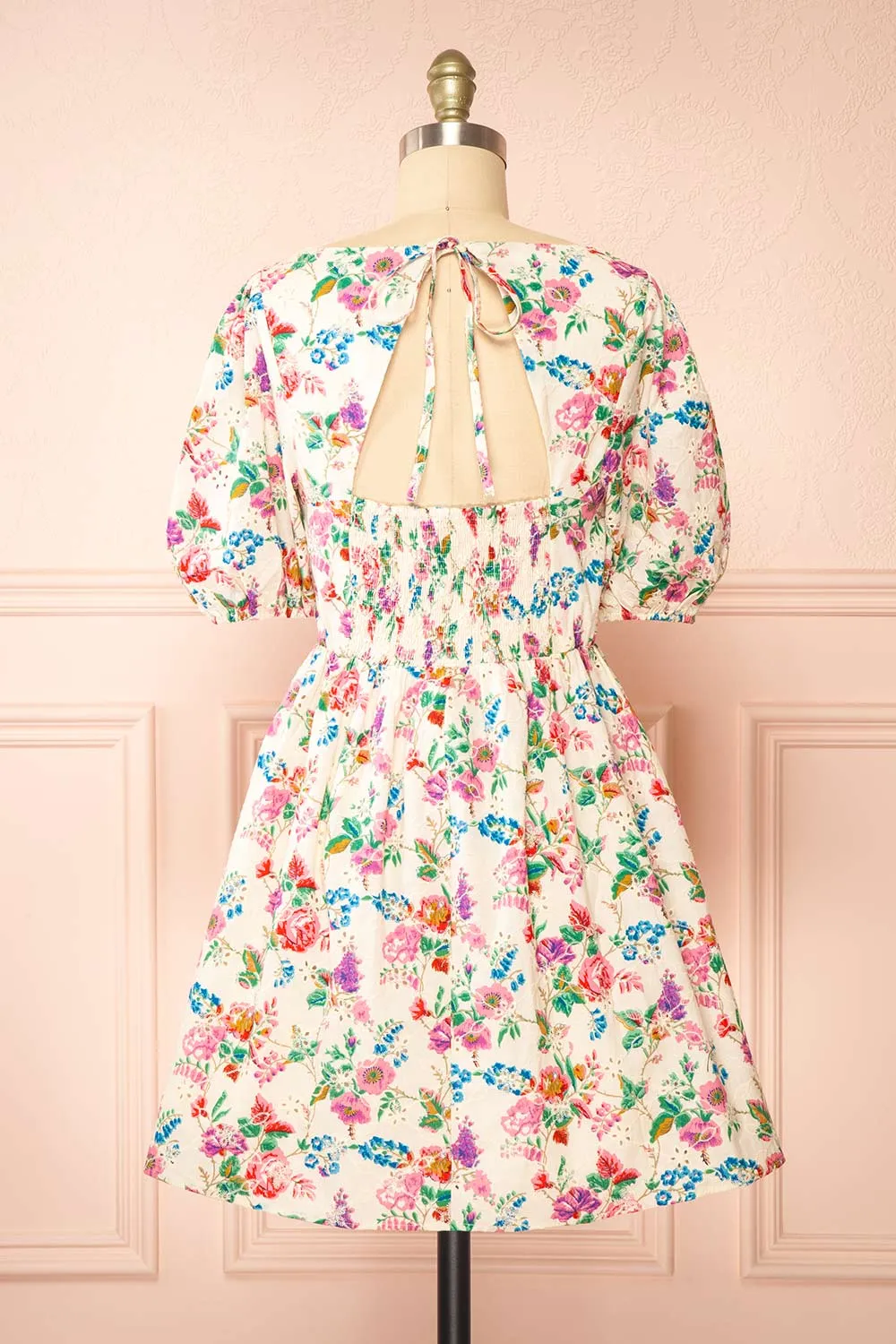 Emmelie | Colourful Floral Babydoll Dress