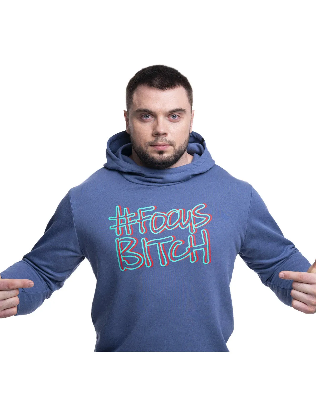 #FocusB Defocus Print Hoodie