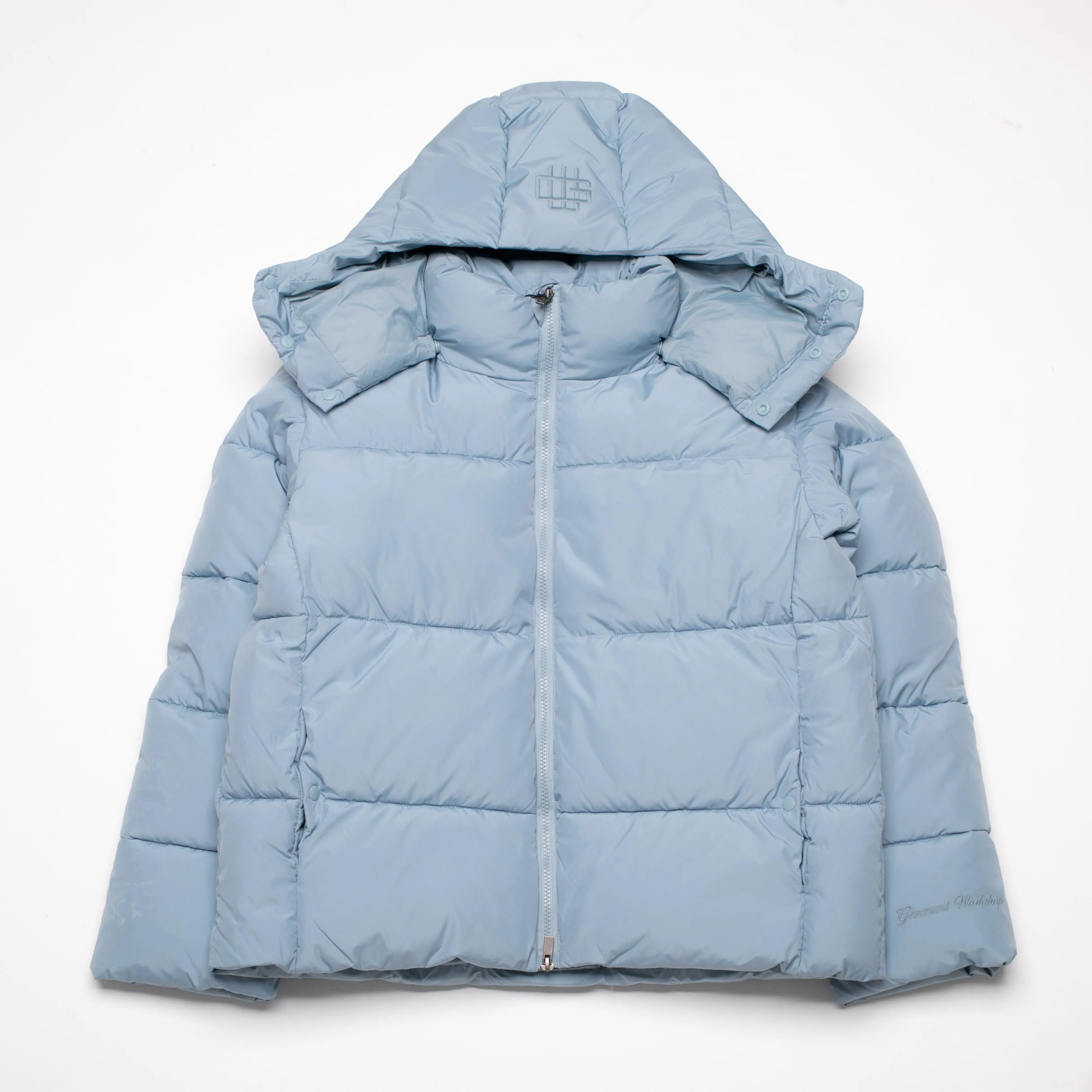 NYLON PUFFER JACKET SKY / Garment Workshop