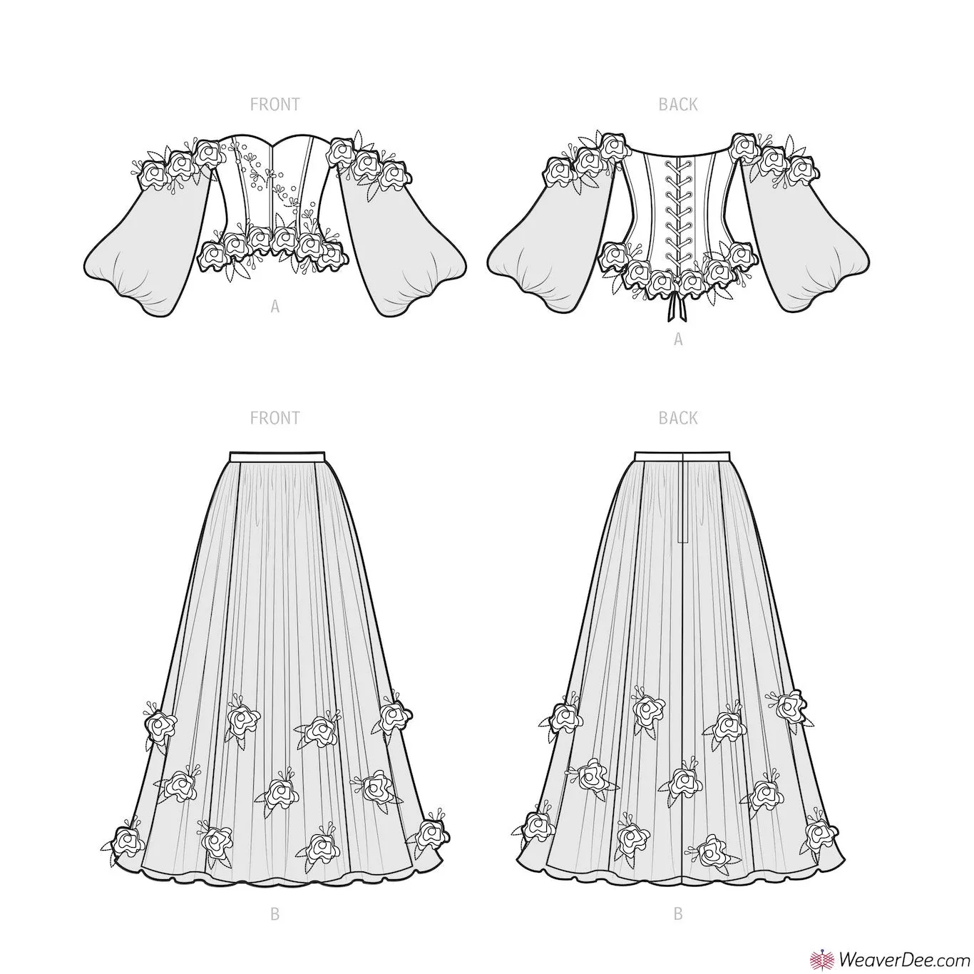 Simplicity Pattern S9577 Misses' Fantasy Princess Costume