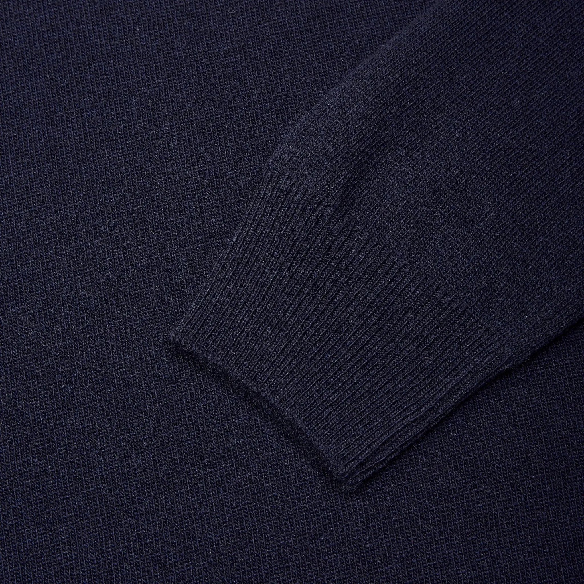 Superfine lambswool crew neck in navy