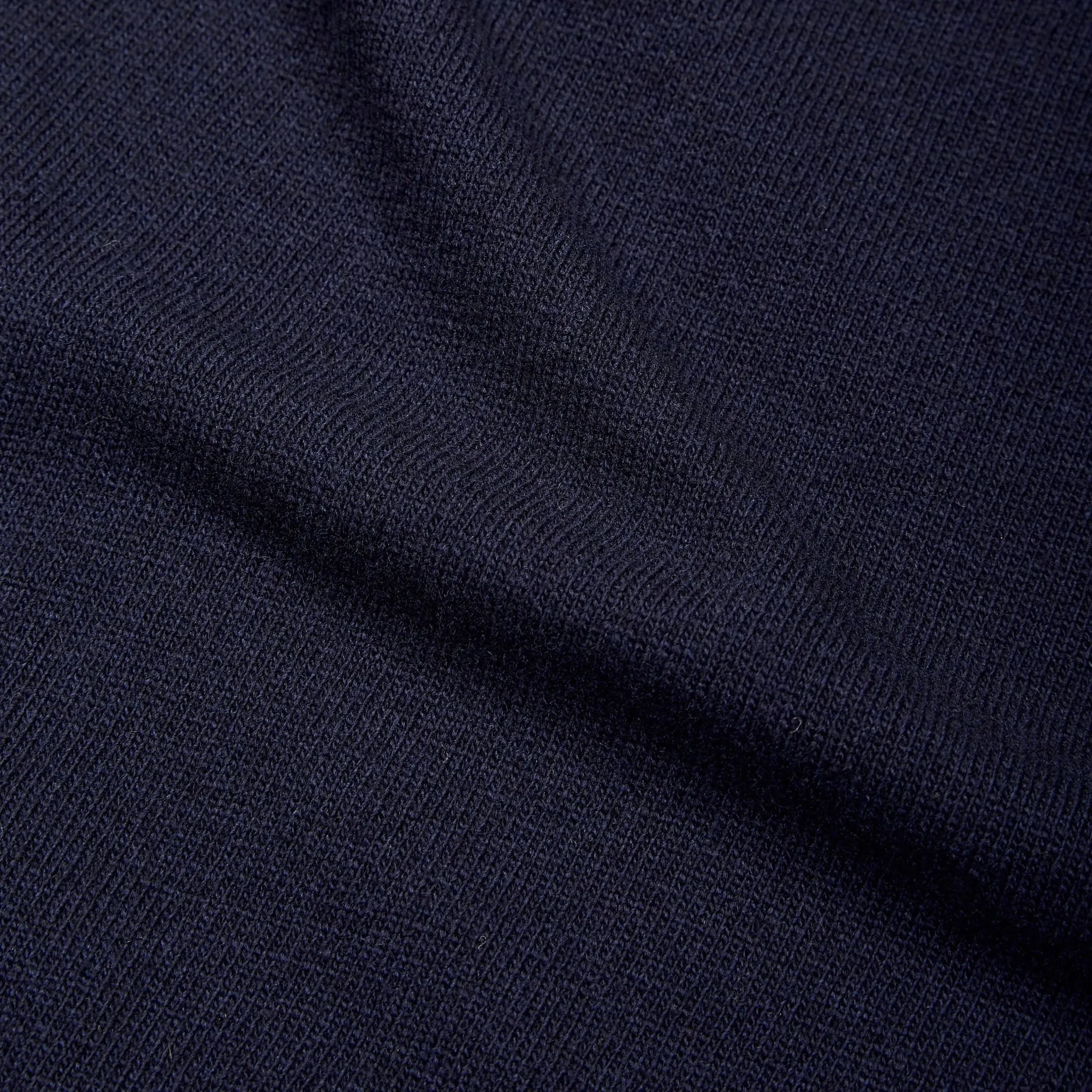 Superfine lambswool crew neck in navy