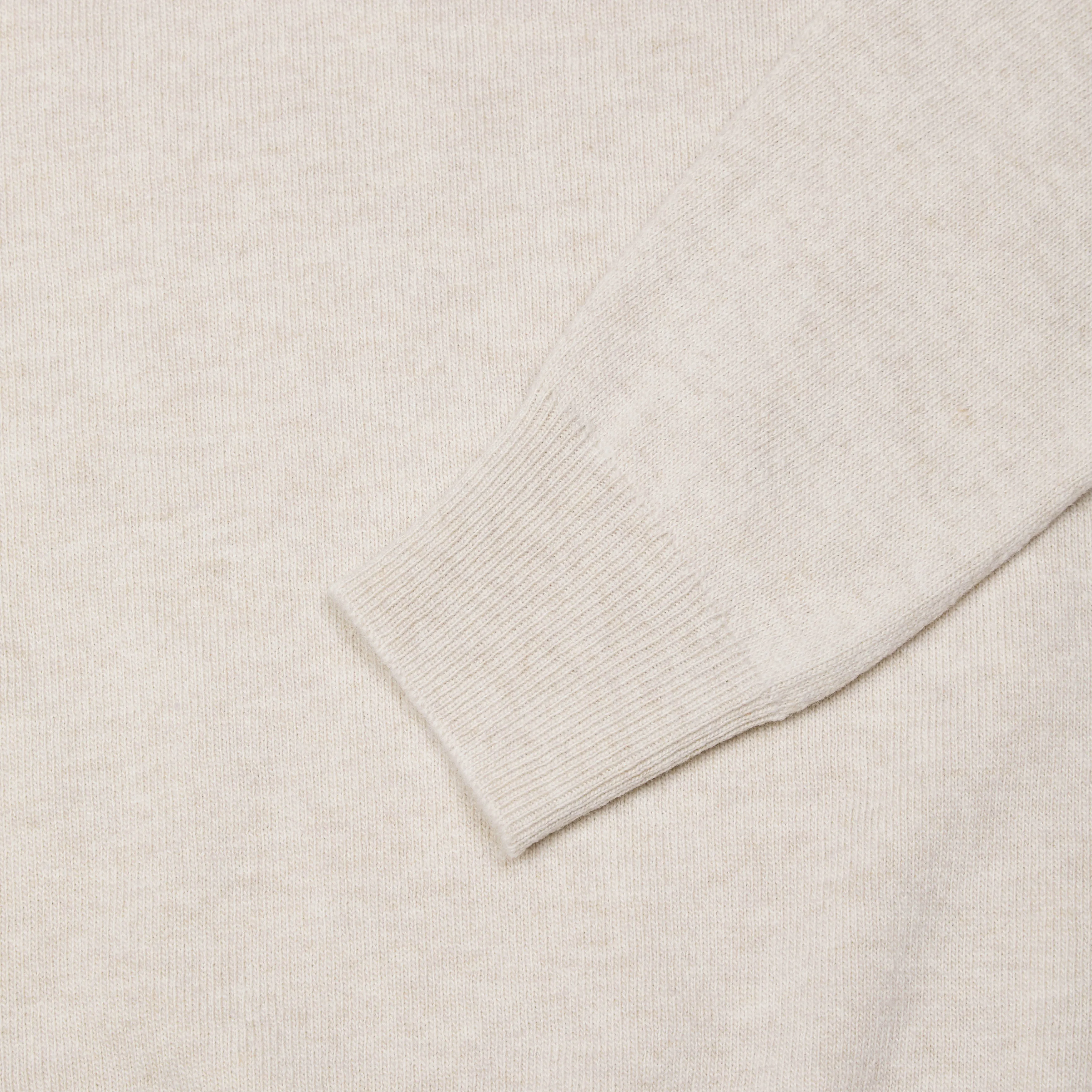 Superfine lambswool crew neck in oatmeal