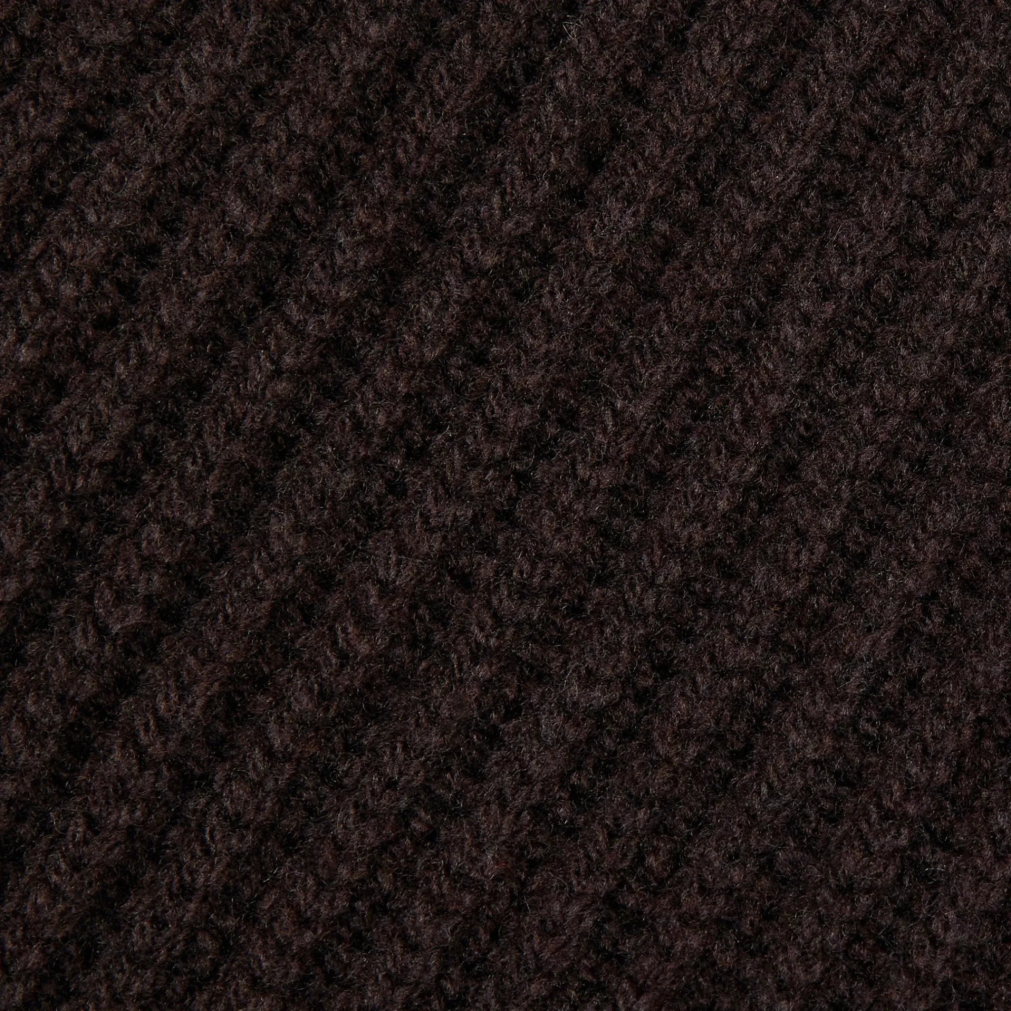 Superfine lambswool shawl coat in dark brown