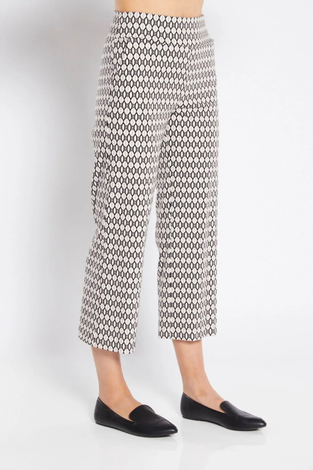 Ticket Print 7/8 Pant | Jewel