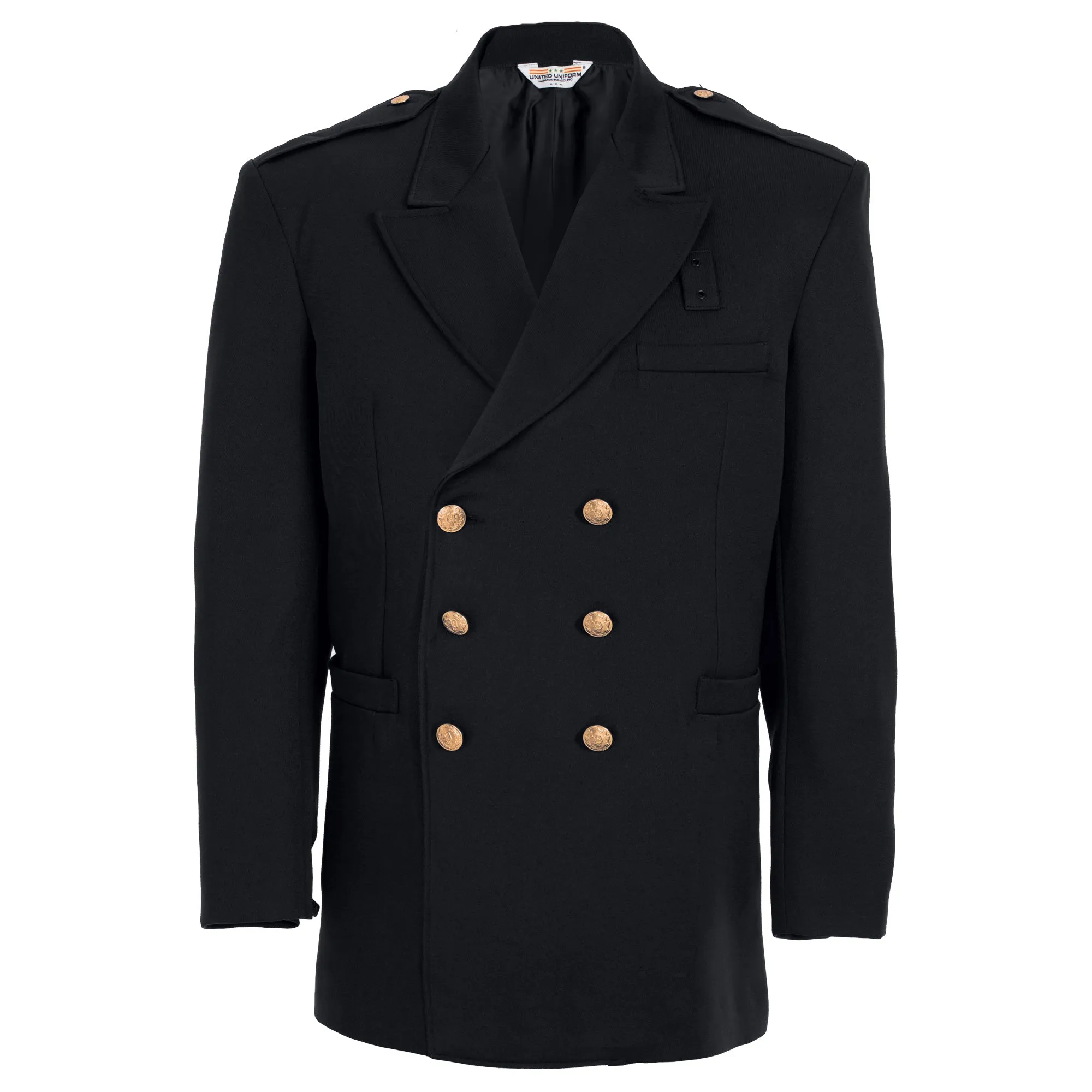 United Uniforms Double Breasted Class A Dress Coat - Polyester/Wool Elastique Weave