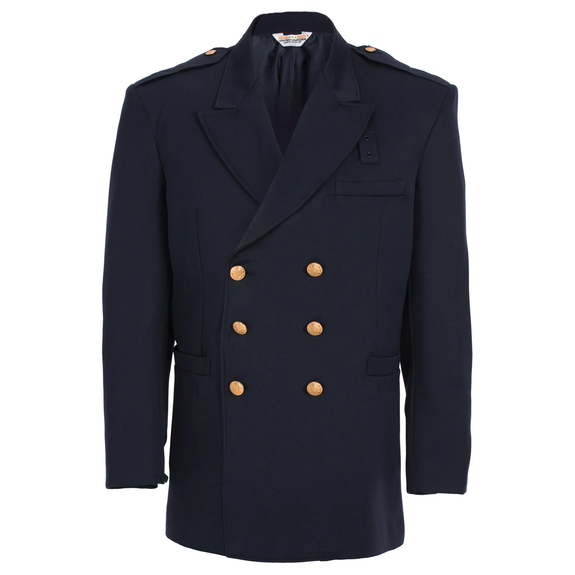 United Uniforms Double Breasted Class A Dress Coat - Polyester/Wool Elastique Weave