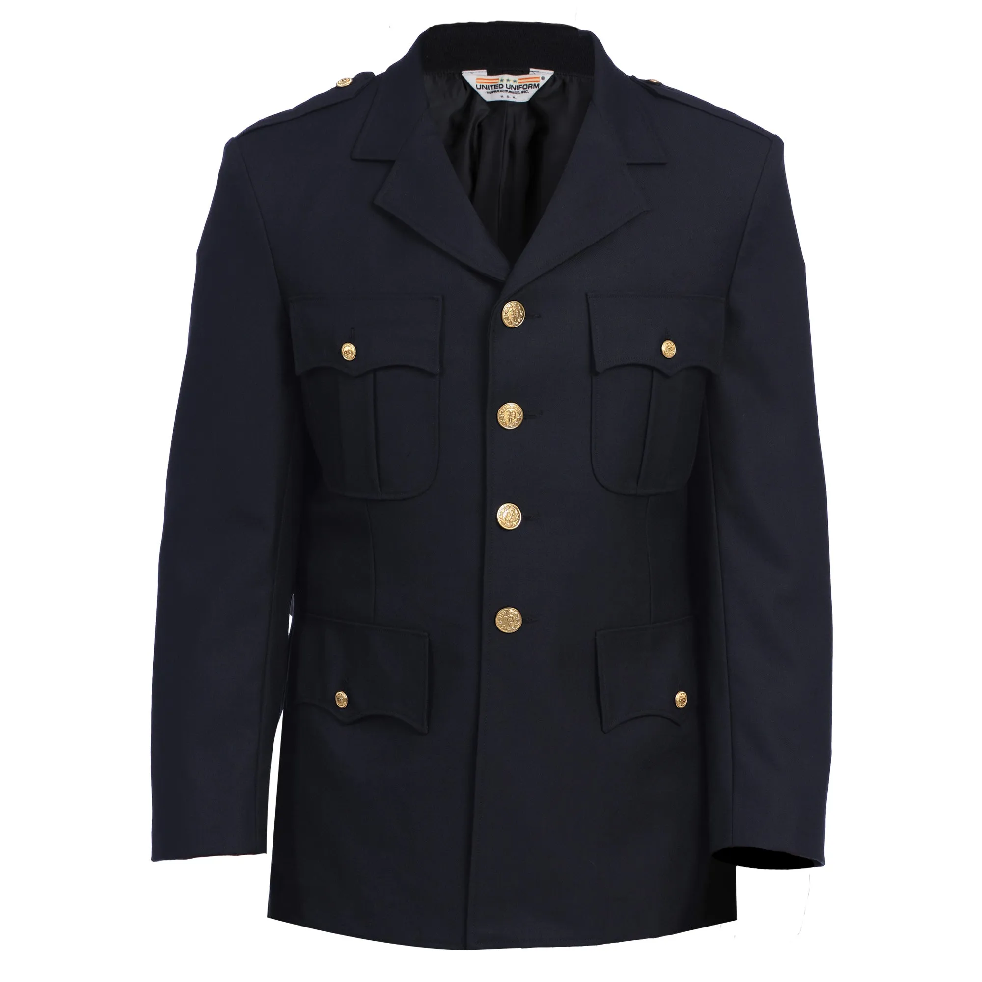 United Uniforms Single Breasted Class A Dress Coat - 100% Wool Serge